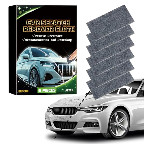 kaiwern Car Scratches Remover, 6 Pack Paint Scratch Repair, Nano Sparkle Cloth for Car Sparkle Multi Purpose Nano Magic Cloth Easy to Repair, Water Spots Surface Polishing