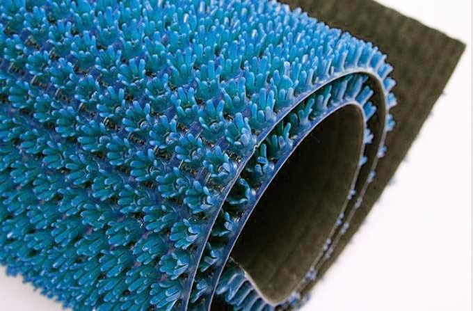 Image of LIYALI PVC Spike Entrance Door Mat, Anti-Slip Textured Noodle Weave, Indoor Outdoor Use for Home and Office (Blue - 2 X 4 FT / 60 X 120 CM)