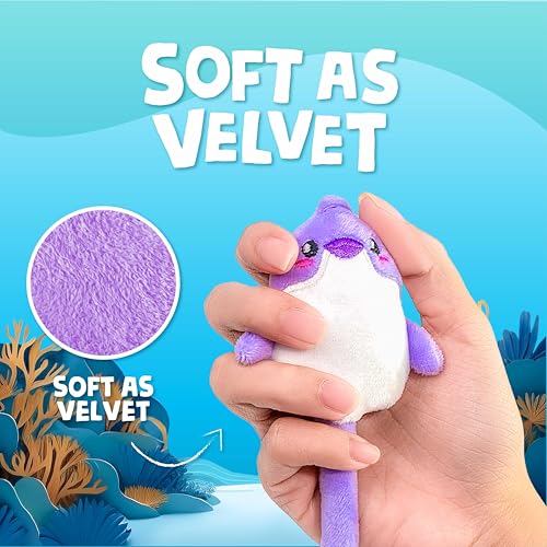 Image of BUNMO Cute Pens - Plush Fun Pens w /Soft Grip & 10 Colorful Refills - Gifts for Tweens - Fun Pencils for Kids - Ocean Animals - Gift for Teens - Squishies for Kids - Plush 5 Pack