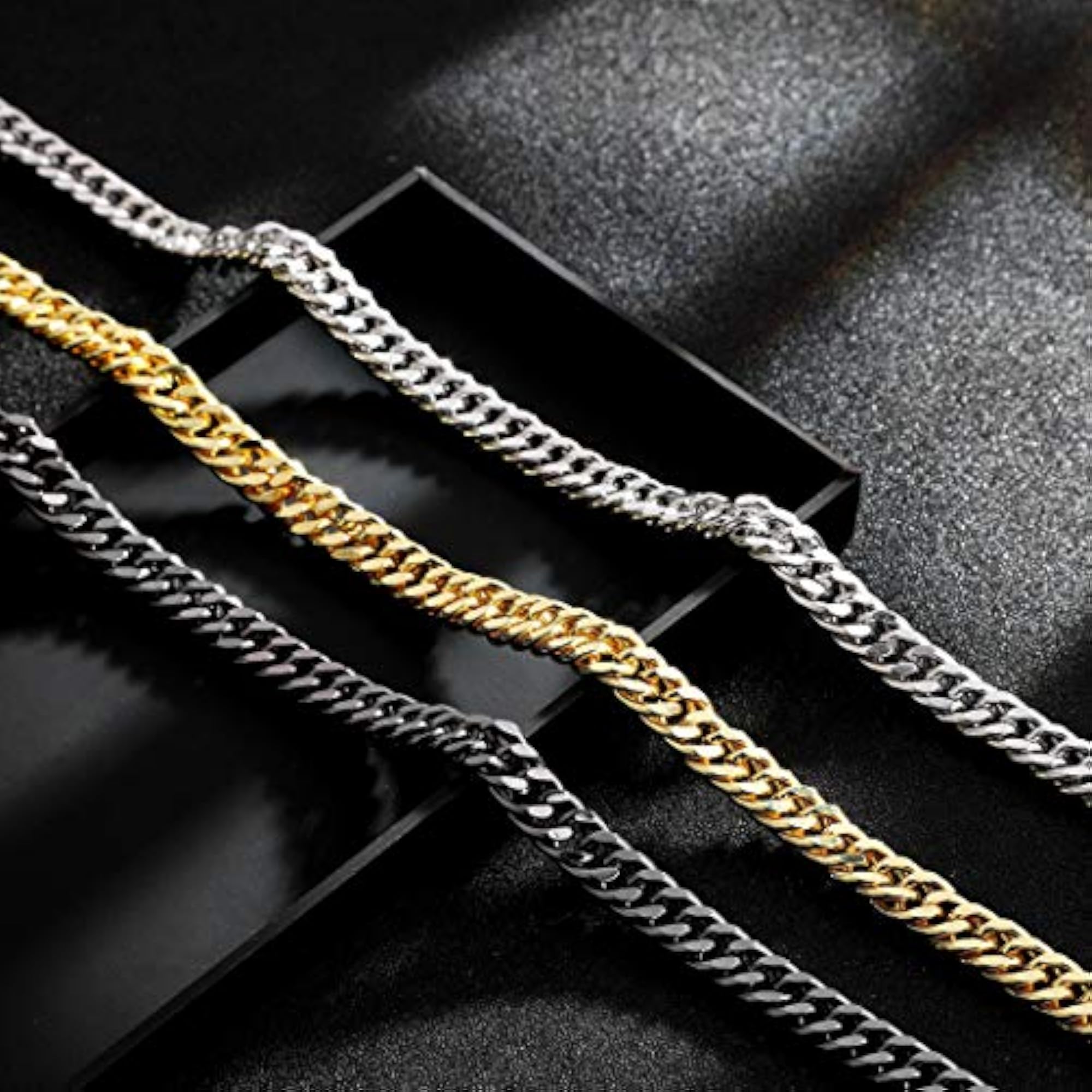 Men's Simple Flat Iron Chain Necklace