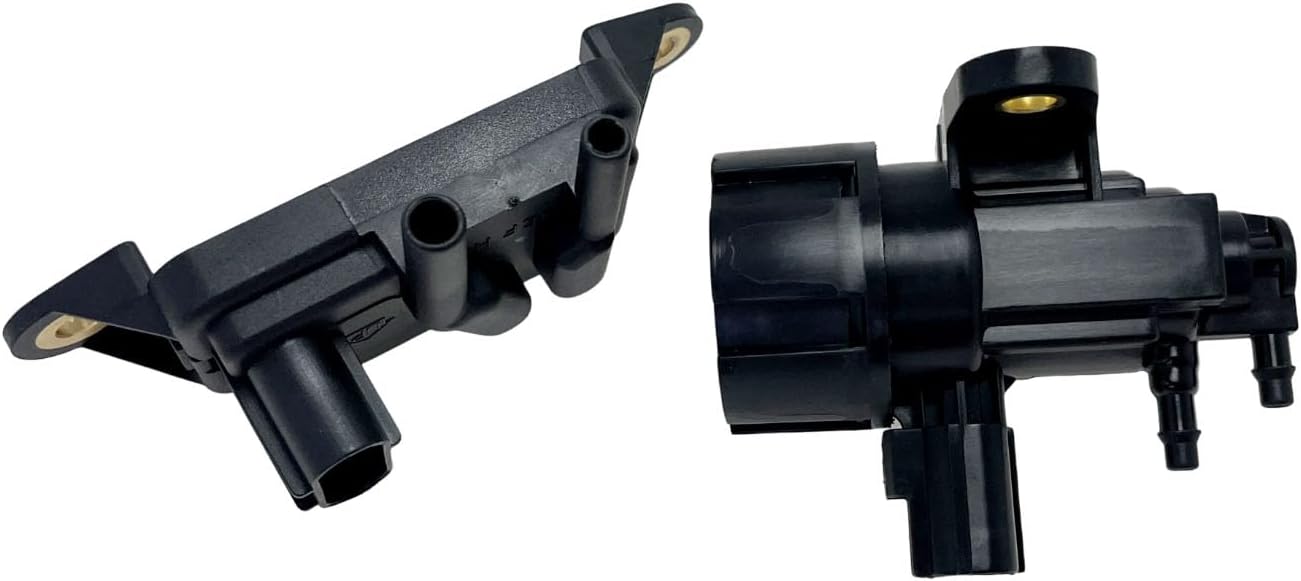 EGR Vacuum Solenoid Valve+EGR Pressure Feedback Sensor Kit F77Z9J460AB+F63Z9J459AA Compatible with F-150 F-250 F-350 Ranger Sable B3000 B2500 Navigator Town Car