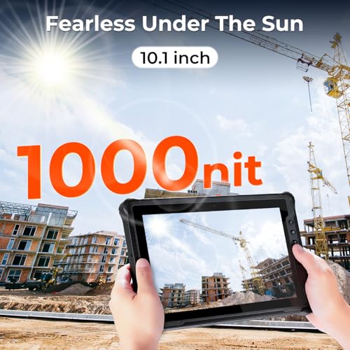 Image of MUNBYN Rugged Windows Tablet IRT12, 1000nit Sunlight Readable, Wi-Fi 6 Tough Tablet, 10.1-inch Windows 11 Pro, Intel N100, 8GB+128GB Rugged PC, 4G LTE, GPS Outdoor Computer, 2026, 2Y Protection