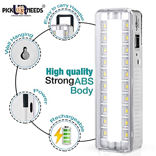 Image of Pick Ur Needs Rechargeable Home Emergency Tube +10 SMD LED Floor Lantern Lamp Light (White 2)