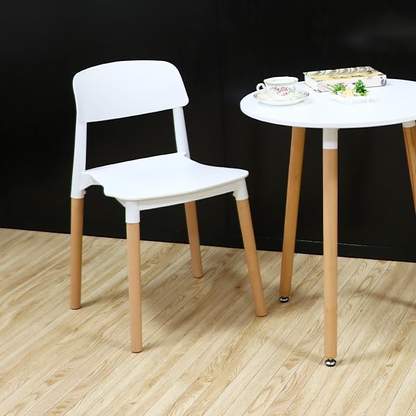 Amazon｜ダイニングチェア 天然木(ビーチ材) 木脚 4脚セット 耐荷重約