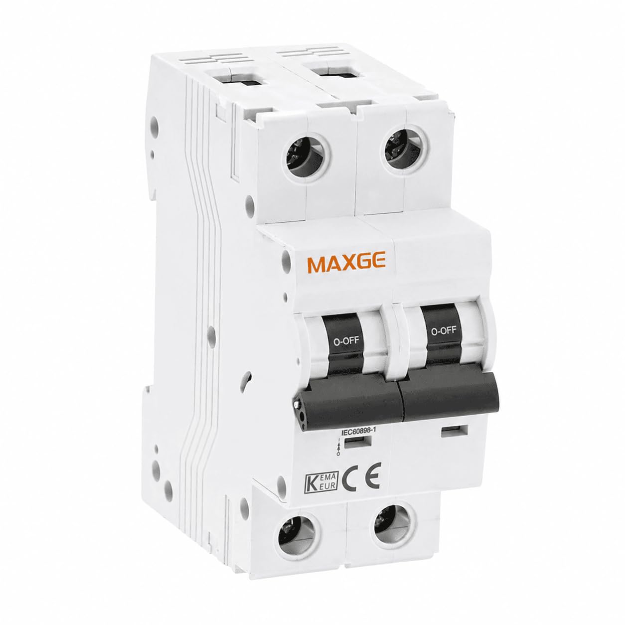 WEBMATEL Interruptor Automático Magnetotérmico Vivienda 2 Polos | 6A | 6kA | Curva C | Montaje Carril DIN | Frecuencia 50/​60HZ | Norma UNE/​EN 60898-​1 CE |
