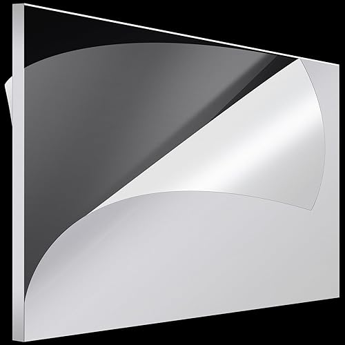 Roowest Paneles de láminas de acrílico transparente de 12 pulgadas de grosor, paneles de plástico, paneles acrílicos con película protectora para