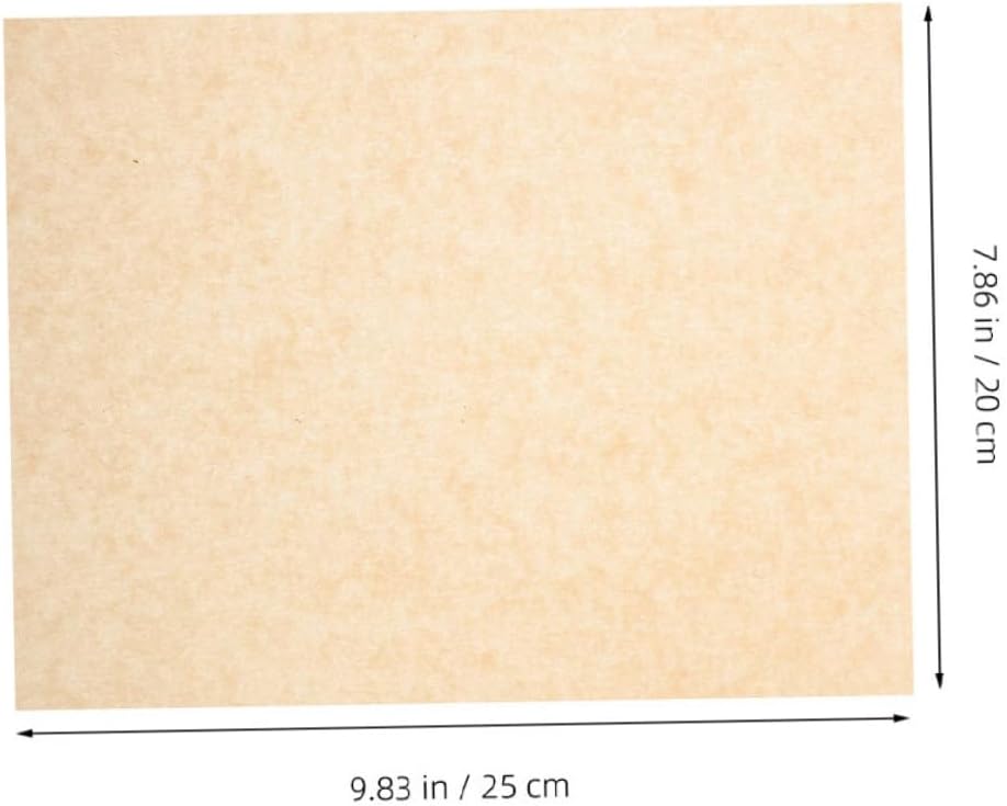 Beavorty 500pcs Food Grade Greaseproof Paper Sheets, Thickened Kraft Parchment Baking Liners for Pizza, Bbq, Frying, and Pastry, Disposable Oil-resistant Pads for Kitchen Use