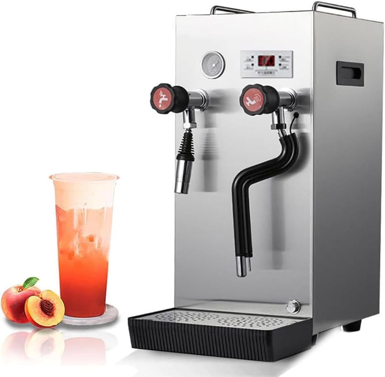 Mousseur À Lait Vapeur Professionnel 2500 W, 8 L, Automatique, pour Mousser Le Lait Et Préparer du Café Expresso.