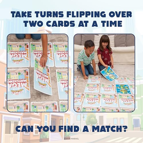 Image of Giant Matching Card Game Spider-Man, Memory Game, Jumbo Playing Cards, 3+ | Marvel Toys, Giant Card Games, Family Game Night, Travel Games, Playing Cards, Screen-Free, Travel Game, Holiday Game