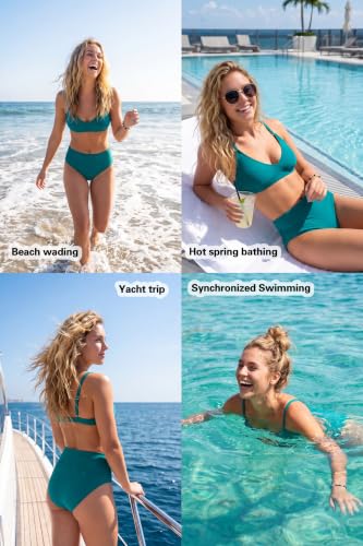 Image of Beautikini Period Swimwear Bikini Menstrual Swim Bottoms Leakproof Bathing Suits for Teens Girl