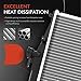 A-Premium Engine Coolant Radiator Assembly with Transmission Oil Cooler Compatible with Honda Odyssey 2011-2017 3.5L, Auto Trans, Replace# 19010RV0A51, 19010RV0A61