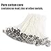 EricX Light 100 Piece Natural Candle Wick, Low Smoke 8