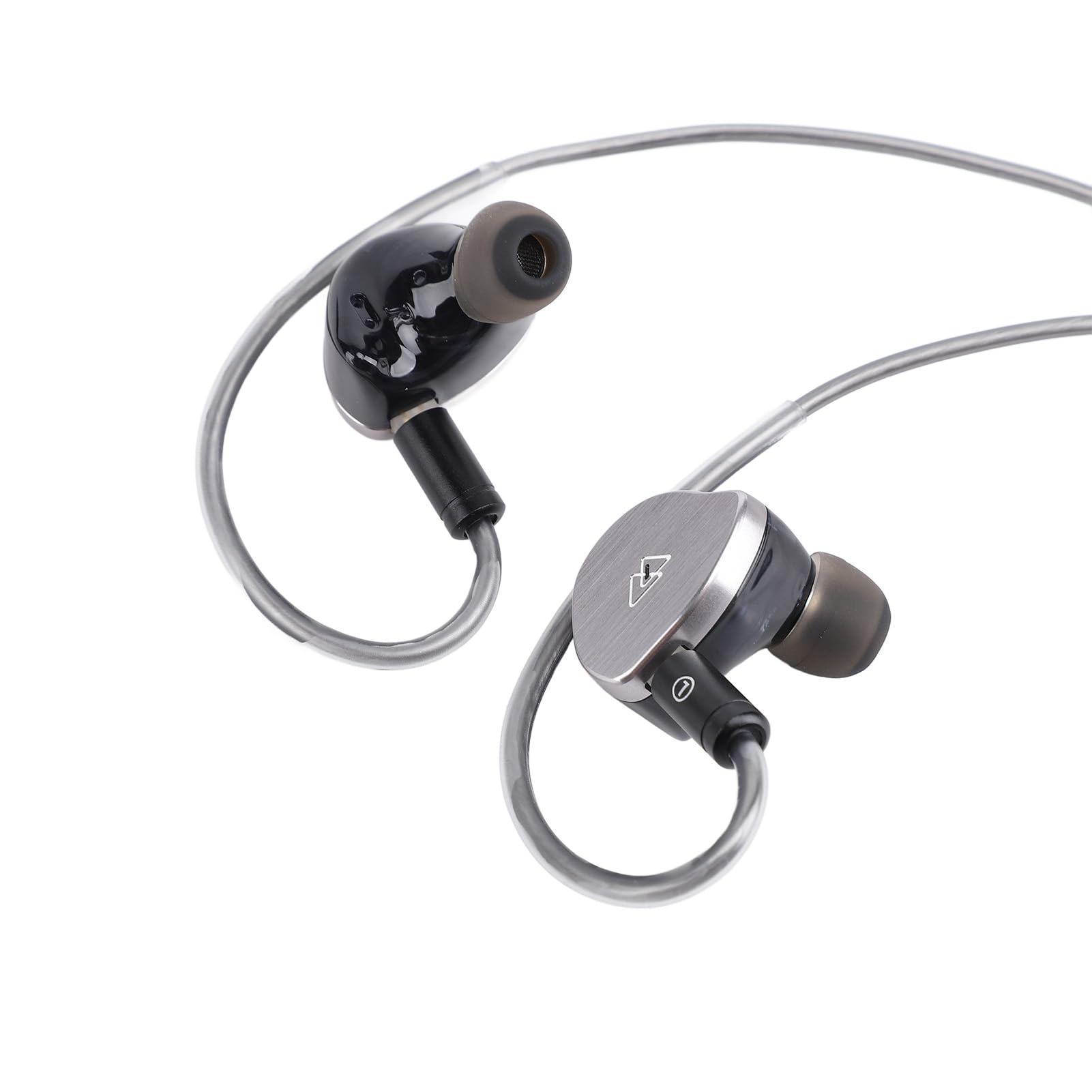 Jectse Cuffie da Gioco con Monitor In-ear, Auricolari Cablati HiFi con Driver Dinamico da 12 Mm, Auricolari IEM con Cavo Staccabile, Impostazione EQ Diaframma PET (BQ10 Tipo C con