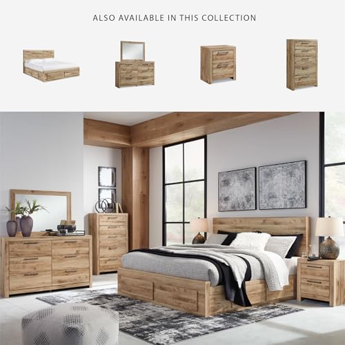 Image of Signature Design by Ashley Queen Platform Bed with Storage Drawers, Tan