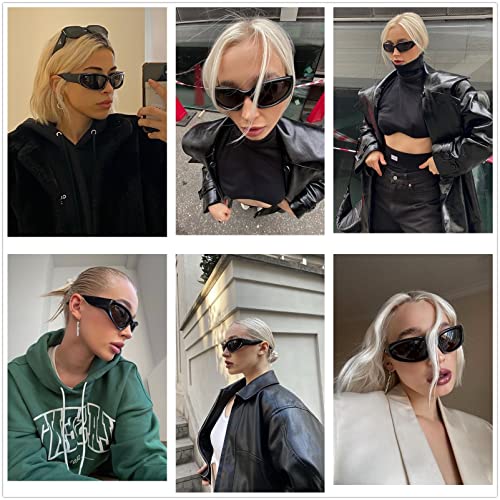 LASPOR Wrap Around Sport Sunglasses for Women Men Sport Shades Glasses Y2K Sunglasses3