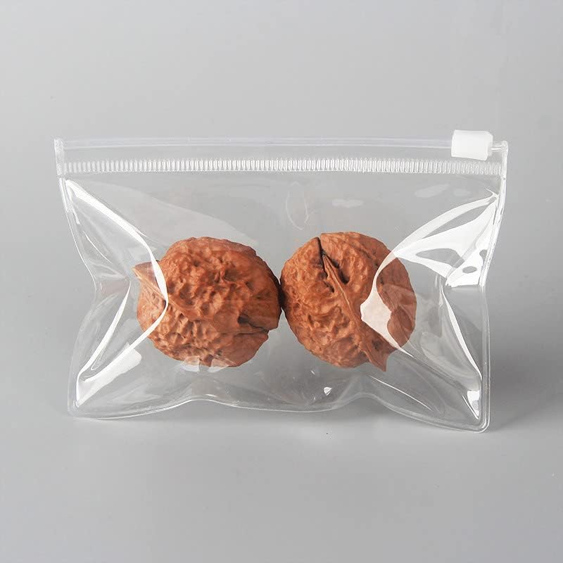 Miniatura 5 de Paquete de 50 bolsas de PVC con cierre de cremallera, joyas transparentes antioxidación, pequeñas selladas, almacenamiento resellable, organizador