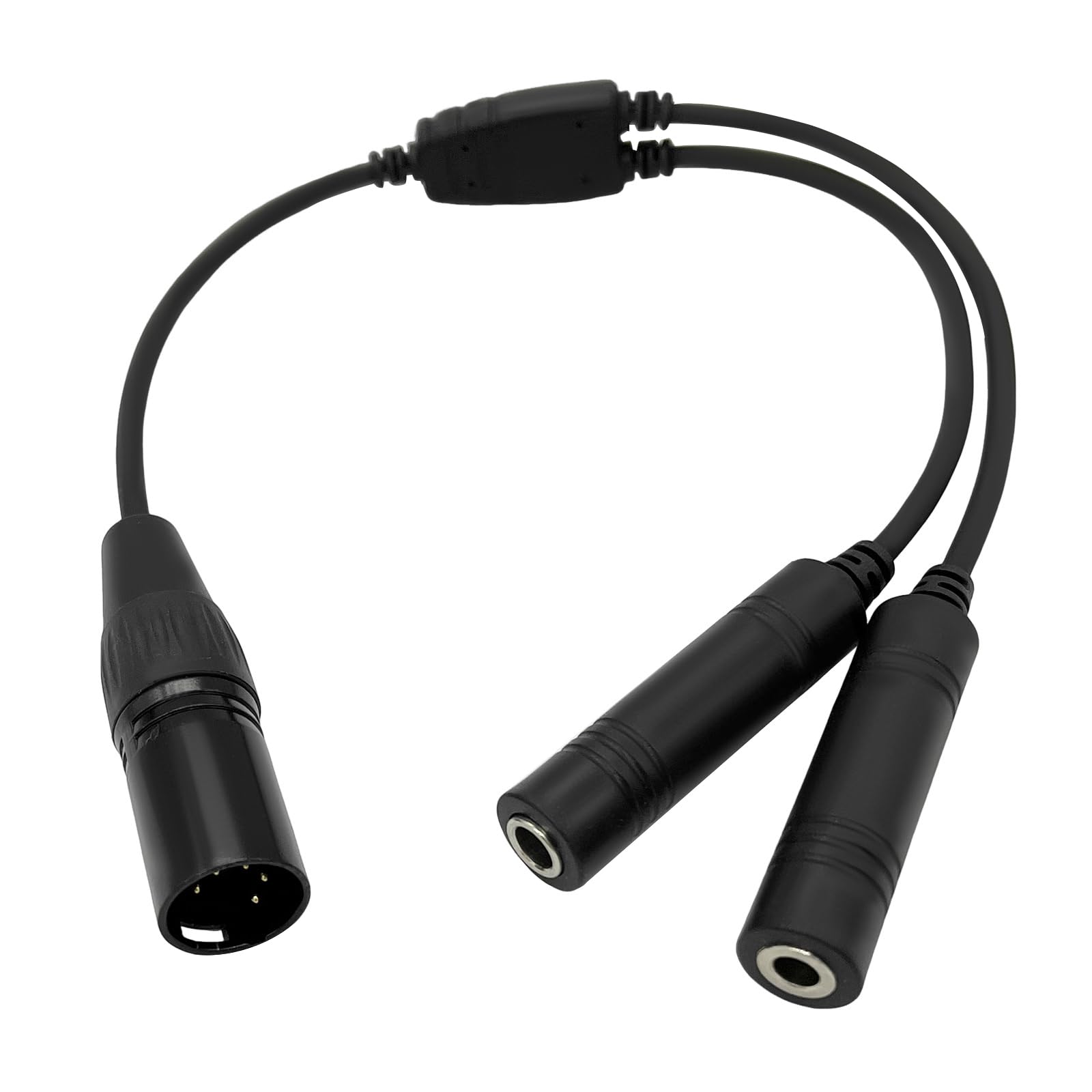 WODASEN Airbus Headset Adapter General Aviation .206” & .25” Dual Jacks GA Twin Plug to Airbus XLR 5 Pin Headset Connector Headphone Extension Cable Converter Compatible with Most Pilot Headsets-image-29
