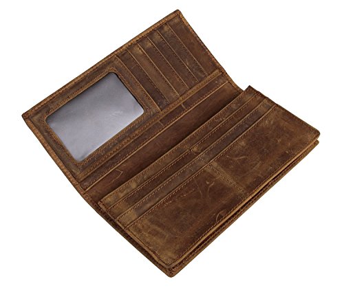 ALAKA 3D Alligator Pattern Genuine Leather Mens Wallets4