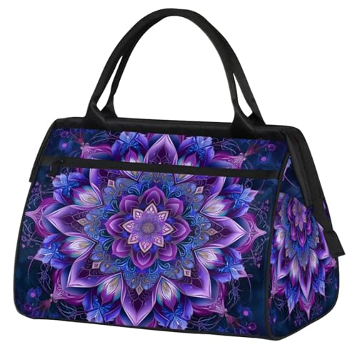 Purple Mandala Weekender Duffel