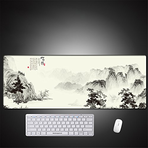 LL-COEUR XXL Ordinateur Tapis de Souris Gaming Mouse Pad Paysage Office Table Mat (800 x 300 x 3 mm, Couleur 2) Cover