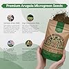 Organo Republic Arugula Sprouting & Microgreens Seeds - 55,000 Non-GMO Heirloom Seeds, Sprouts in 4 oz Resealable Bag for Planting & Growing Microgreens in Soil, Coconut Coir, Aeroponic & Hydroponic #5