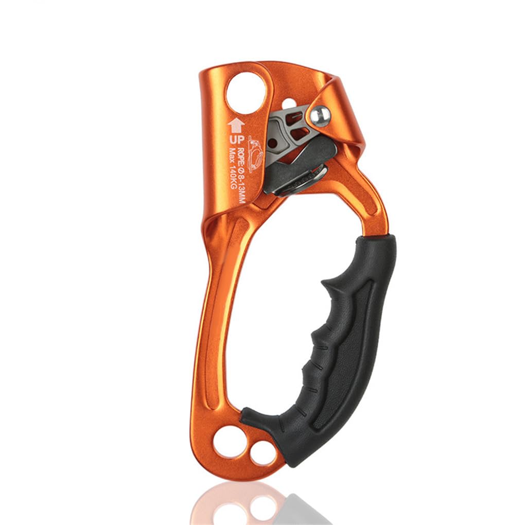 Ascensor de Escalada Manual para Exteriores con Agujeros para Colgar, Equipo de rapel, Abrazadera Cuerda 8-12mm para mochilero Trabajo