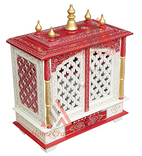 Templo de madera Rajasthani con luces LED, el regalo ideal para bodas y hogar 7