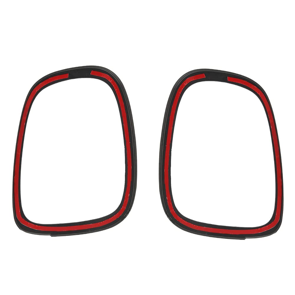 Riloer Coperture Fanali Posteriori, Coppia Di Fanale Posteriore Posteriore Surround Trim Compatibile con BMW Compatibile con Mini Cooper F55 F56 2014-2022, Sostituzione Della Luce Posteriore