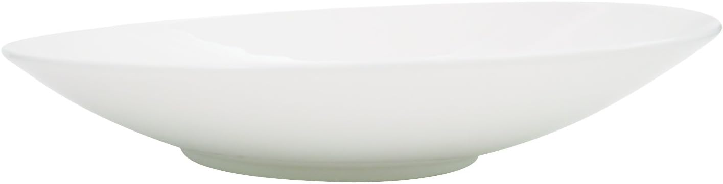 CAC China SHER-7 Sheer 8-Inch Bone White Porcelain Plate, Box of 36