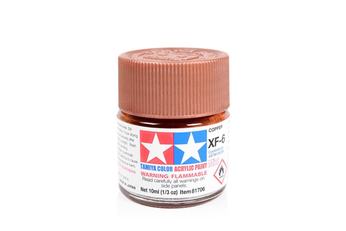 Tamiya Acrylic Mini XF-6 Copper 10ml Paint Bottle