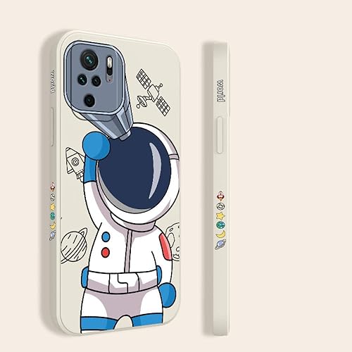 Funda para telescopio de astronauta para Xiaomi Note 10 10S 9T 9 8 7 Pro Max para Redmi 10 9 9A 9T K40 K30 K20 Pro Funda de teléfono ultrafina,
