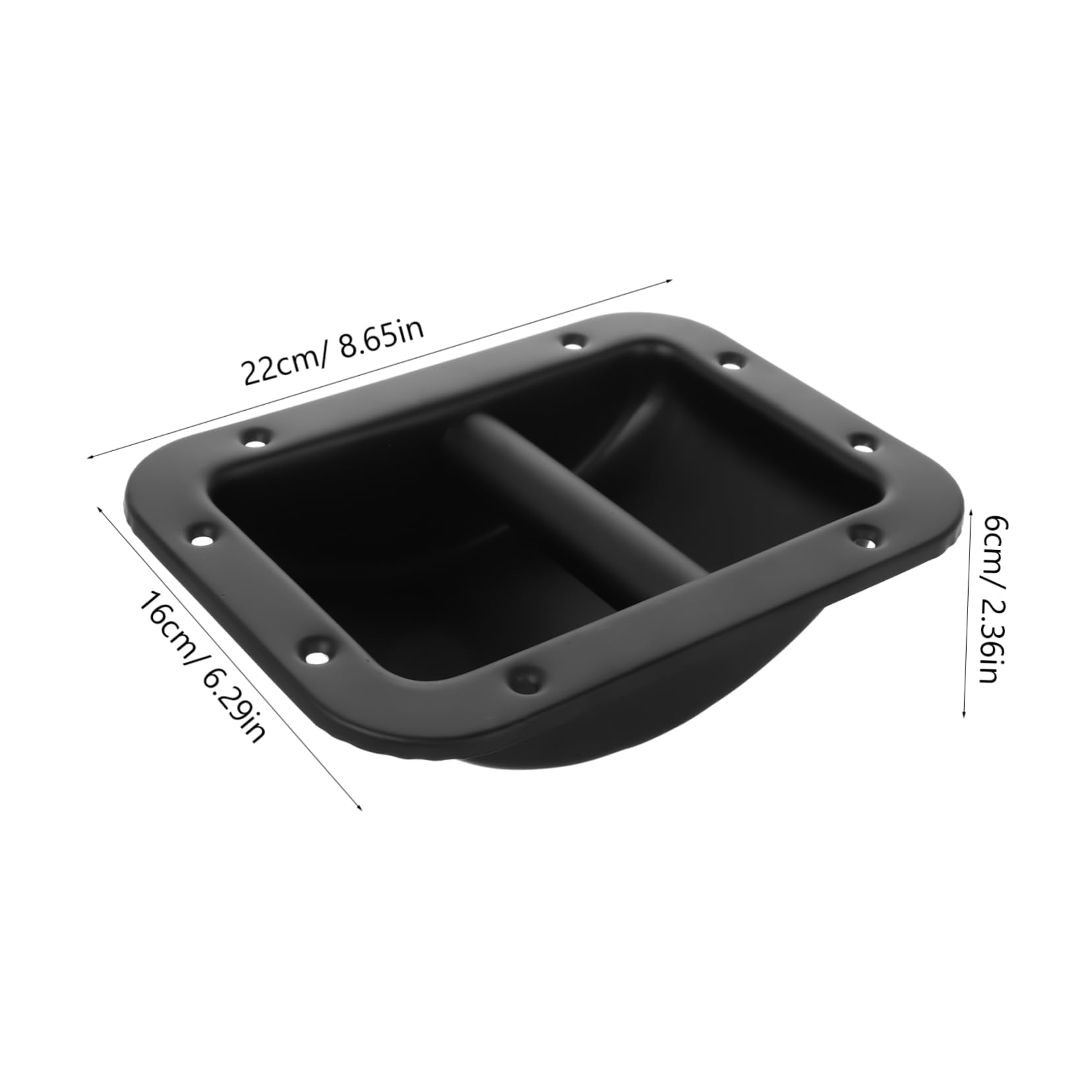 Maniglia per Altoparlante in Ferro per Altoparlante Maniglia per Amplificatore di Ricambio Nera 220 * 162 Mm Resistente E Confortevole