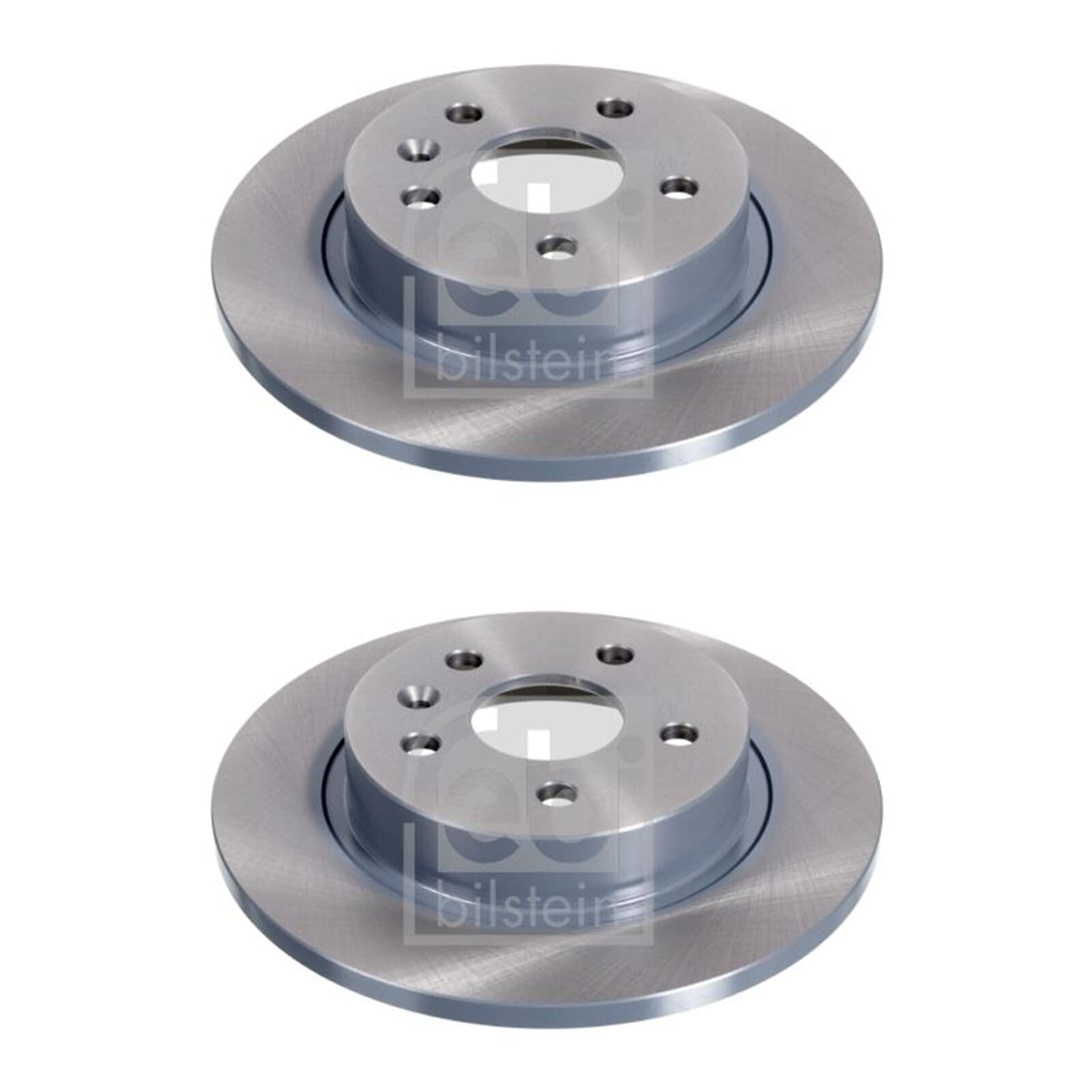febi bilstein 39185 Brake Disc Set (2 Brake Disc) rear, full, No. of Holes 5