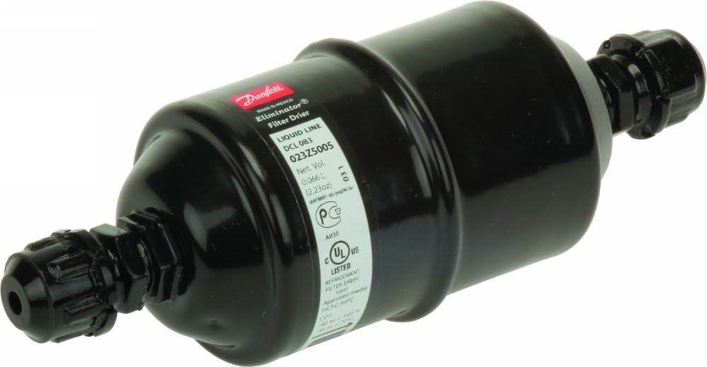 DANFOSS 023Z5006 (DCL-084) Liquid LINE Filter Drier, 1/2 INCH Flare, 42BAR, 610PSIG
