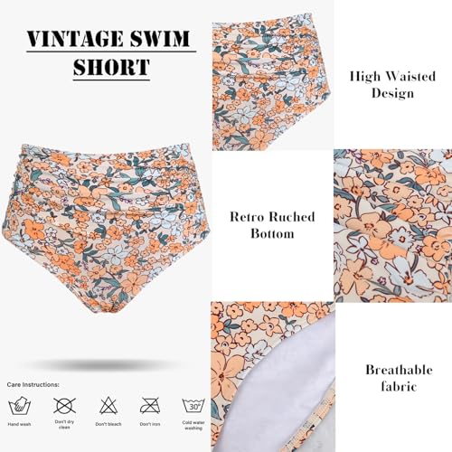 Image of Amy Babe Women's High Waisted Bikini Sets Push Up Twist Front Spaghetti Straps Ruched Two Piece Swimsuit Bathing Suit