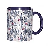Fácil de limpiar: la taza de café es fácil de limpiar y la superficie de cerámica es lisa. Se puede utilizar para hacer café, té, agua, bebidas.