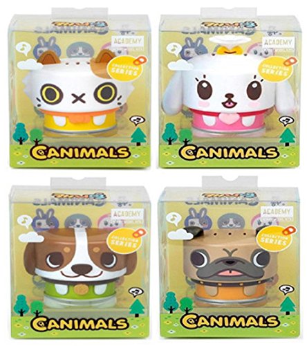 canimal Collection 6 Figure Set Most Cute 4 Items Nia, Mimi, Ato and Uly!! Academy Core Set, Kidult lovely gift (4EA)