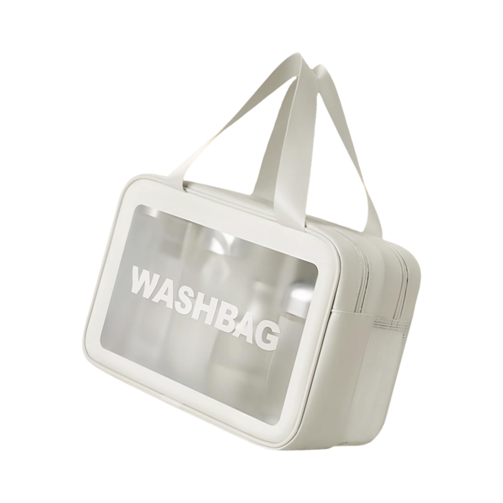 Xjdzineq Clear Makeup Bag Large Capacity Cosmetic Waterproof Wash Handheld Travel Toiletry Storage Toiletry Large Capacity Travel