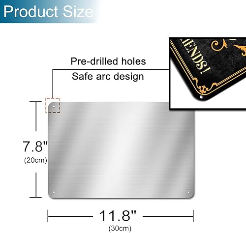 Miniatura 4 de Letreros de barra de metal abierto retro letreros de barra de aluminio para el hogar bar pub hombre cueva placa decorativa de 8 x 12 pulgadas