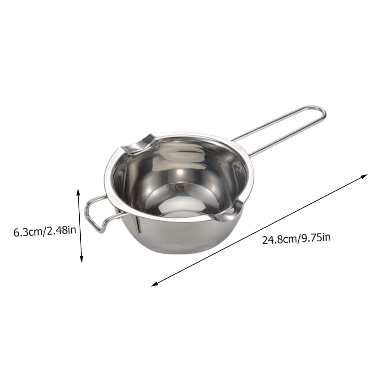 Cabilock Candy Melting Pot Double Boiler with Small Bowl Stainless Steel Holder Butter Cheese Heating Pot Baking Accessory