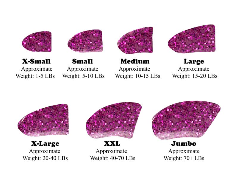 Purrdy Paws 100 Pack Soft Nail Caps for Dog Claws Royal Pink Large