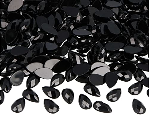 Gemas acrílicas gotas negras para rellenar jarrones y fijar centros de mesa