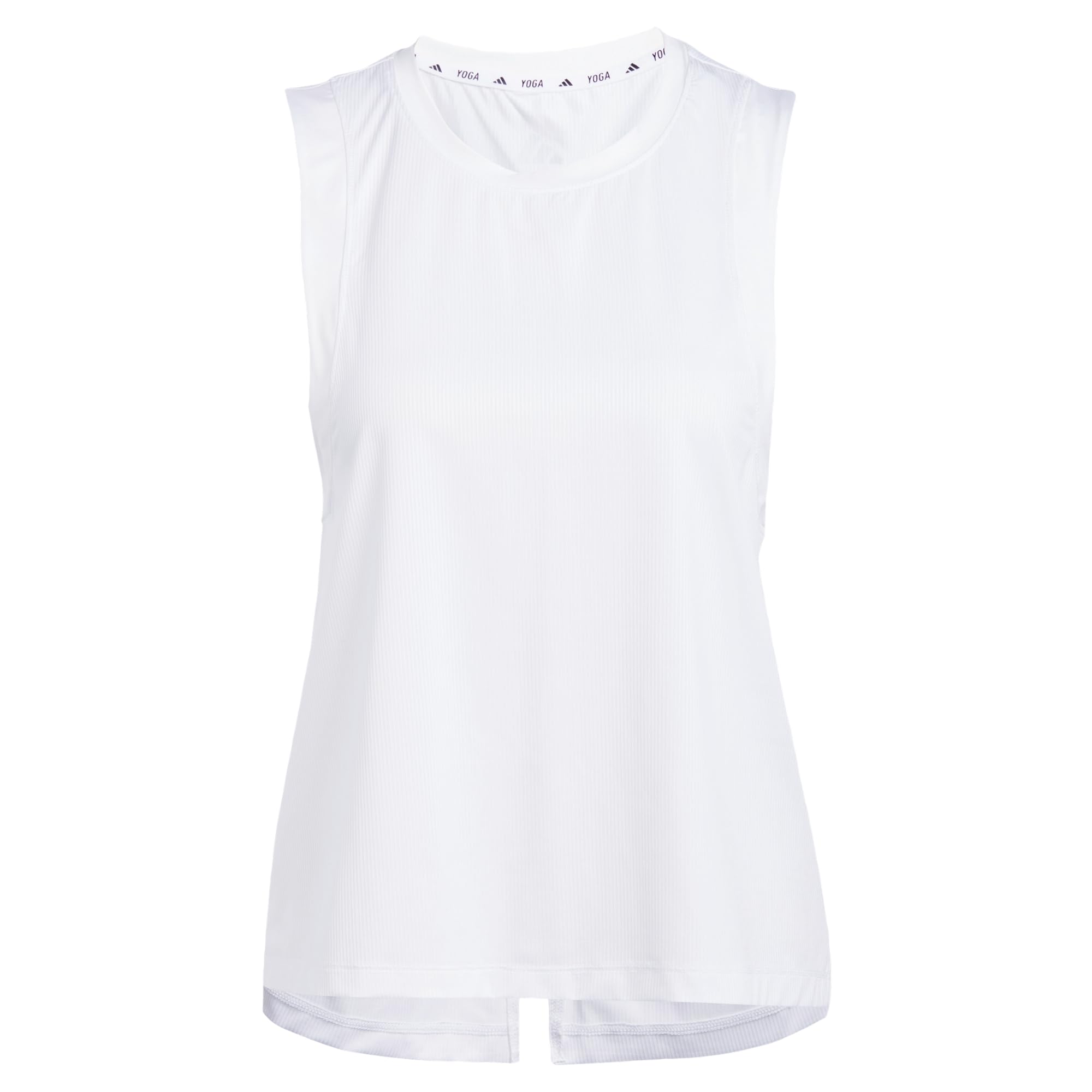 adidas Women's Studio Tank Top, White/Grey Two, XS