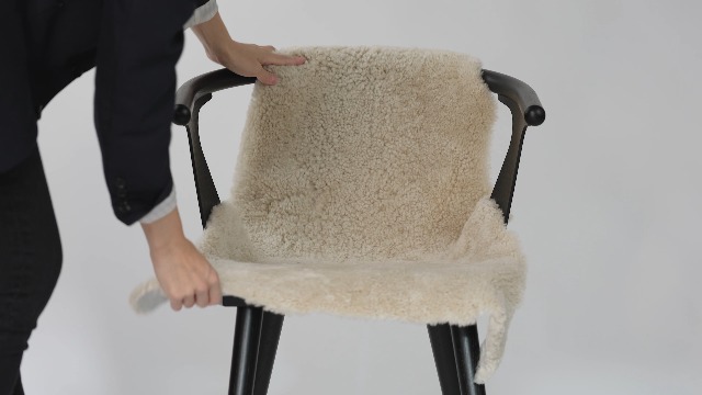 Tapete de piel de oveja Nordic Sheep 91x60 cm beige miniatura 7