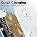 Mini Chair Wireless Fast Charger Multifunctional Phone Holder, Wireless Cell Phone Charging Stand, 3 in 1 Wireless Charging Dock Station with Musical Speaker Function for All Phones (White)
