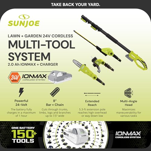 Sun Joe IONMAX Lawn Care System