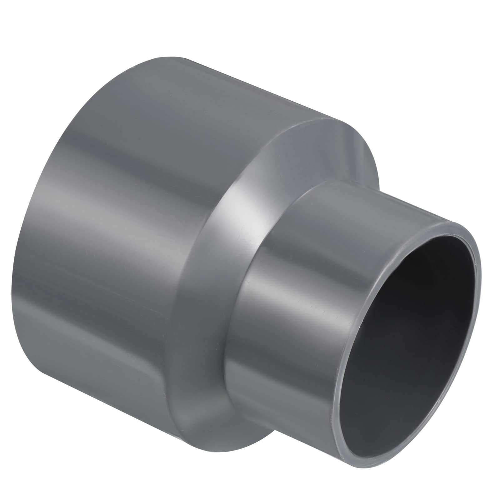 PATIKIL PVC Reductor Tubo Montaje 50x32mm, 3 Paquete Recto Acoplamiento Adaptador Conector, Gris — view 36