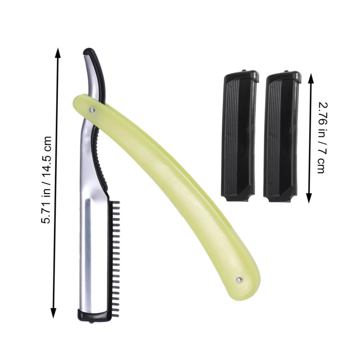 NOLITOY Large Size Old Style Folding Straight Razor Barber Manual Shaver for Men Low Irritation