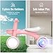 Umatoll Colorful Lighting Baby Balance Bike Toys for 1 Year Old Girl Gifts, Adjustable Seat, First Birthday Gifts, 12-24 Months Toddler Bike, Pink
