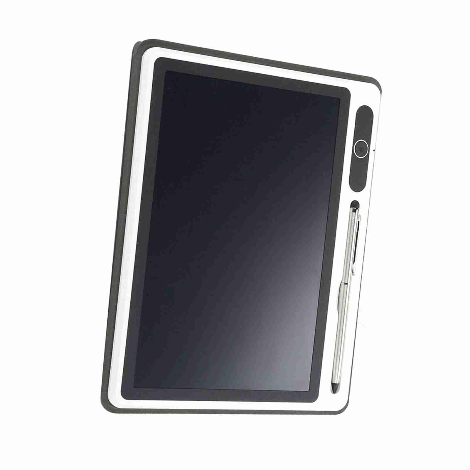 Tablero de Escritura LCD, Bloc de Notas electrónico, Suministros comerciales, Herramienta de Pintura a Mano de 9 Pulgadas (Negro (con Funda de Piel sintética))